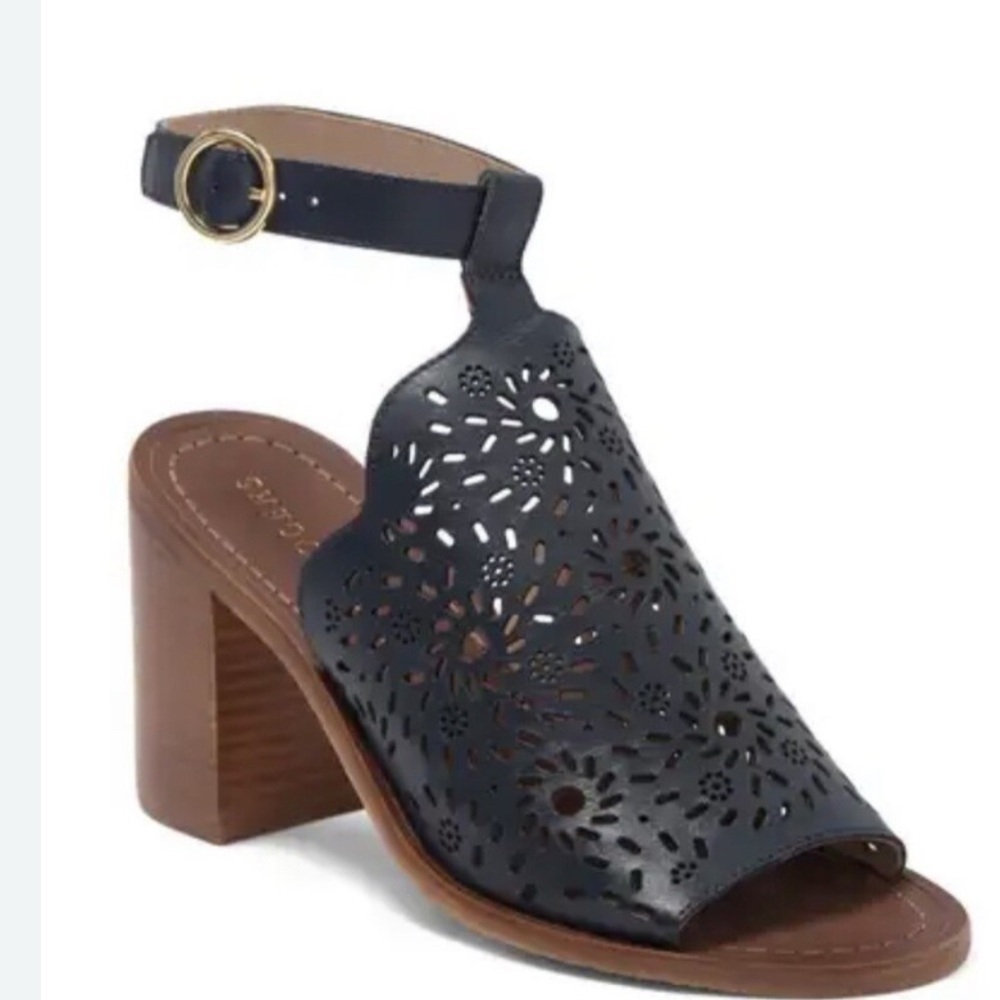 Jack Rogers Navy Cutout Sandals